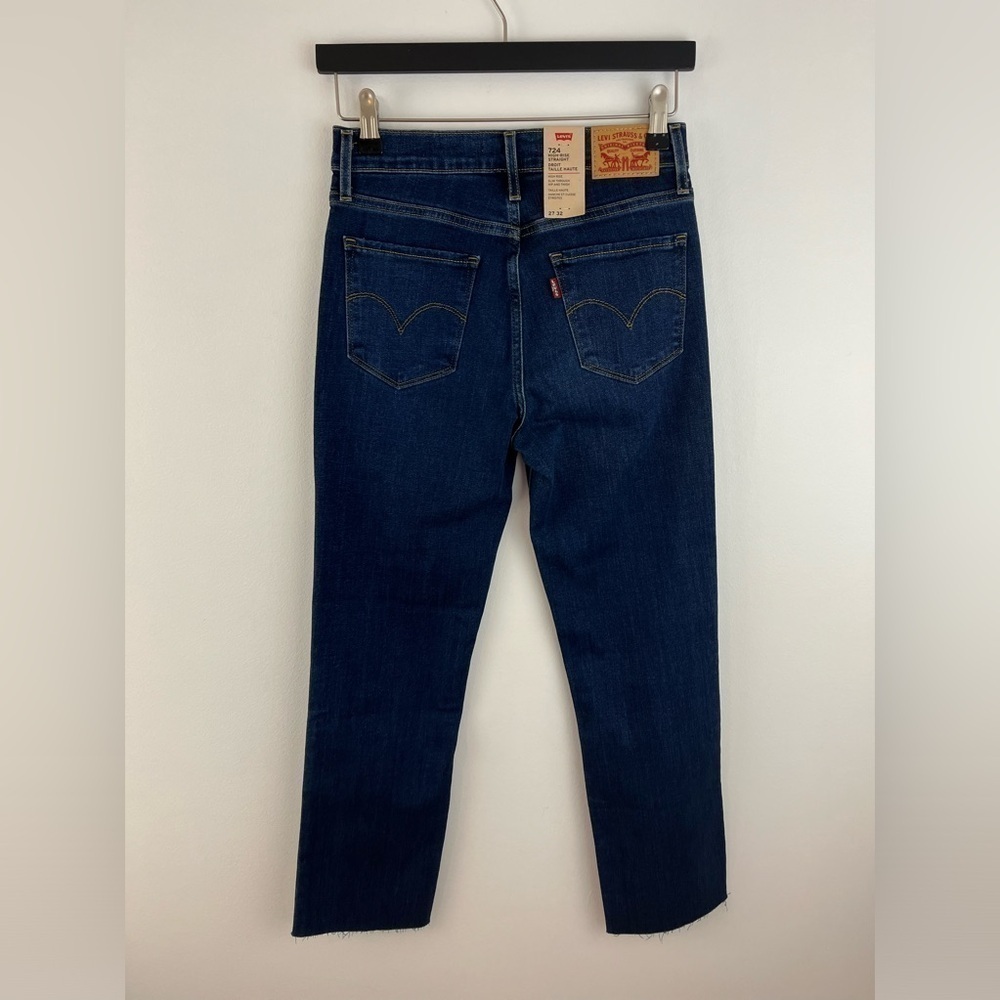 * NEW * LEVI'S High rise straight jeans. Size 27 - Picture 3 of 7